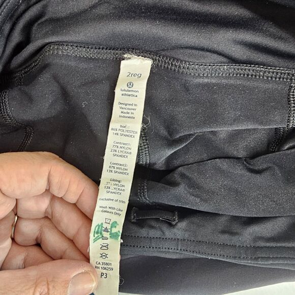 Lululemon Pace Setter Skirt Size 2 Black Pleated Wicking 4-Way Stretch Athletic - Picture 4 of 5